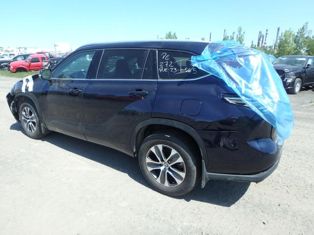5TDGZRBH9NS578985 - 2022 TOYOTA HIGHLANDER XLE 蓝色 照片 2