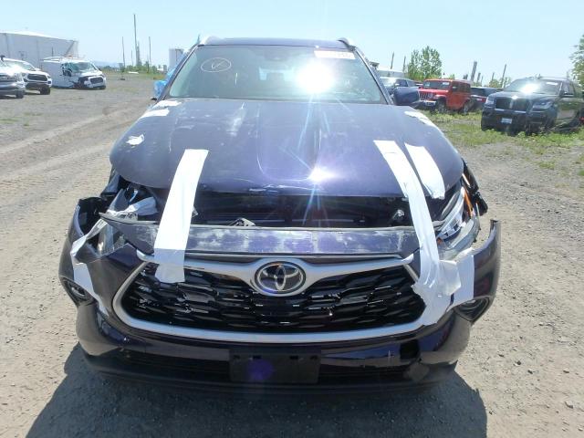 5TDGZRBH9NS578985 - 2022 TOYOTA HIGHLANDER XLE 蓝色 照片 5