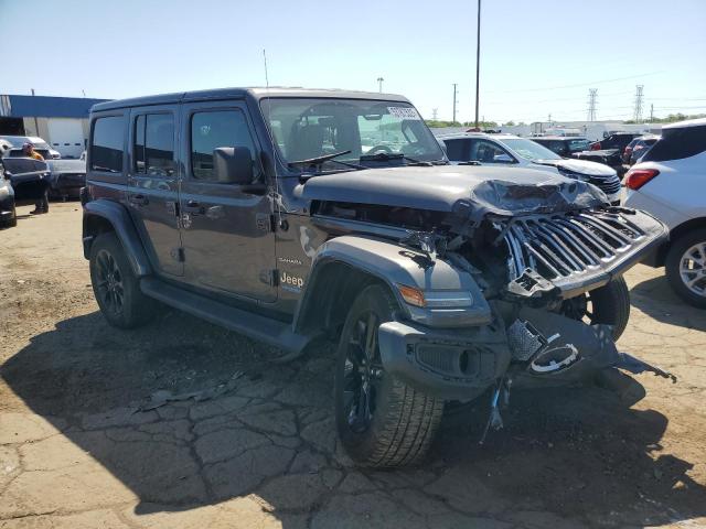 1C4JJXP61MW844541 - 2021 JEEP WRANGLER U SAHARA 4XE GRAY photo 4