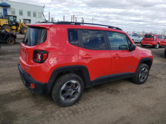 ZACCJBAT5GPE10425 - 2016 JEEP RENEGADE SPORT RED photo 3
