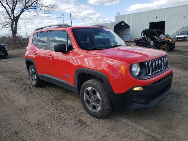 ZACCJBAT5GPE10425 - 2016 JEEP RENEGADE SPORT RED photo 4