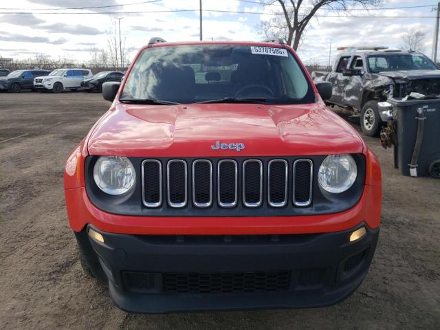 ZACCJBAT5GPE10425 - 2016 JEEP RENEGADE SPORT RED photo 5