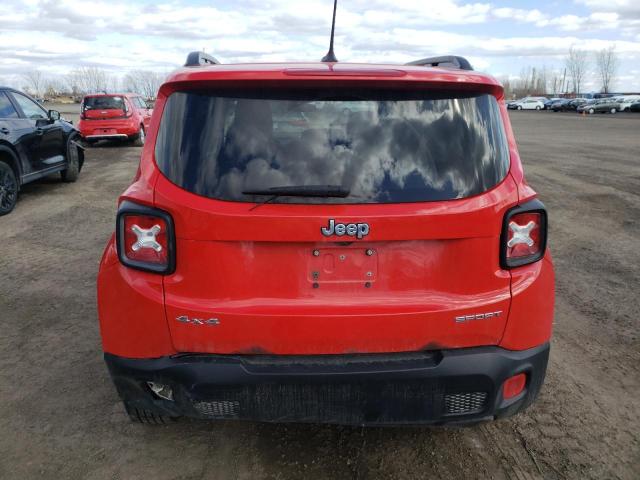 ZACCJBAT5GPE10425 - 2016 JEEP RENEGADE SPORT RED photo 6