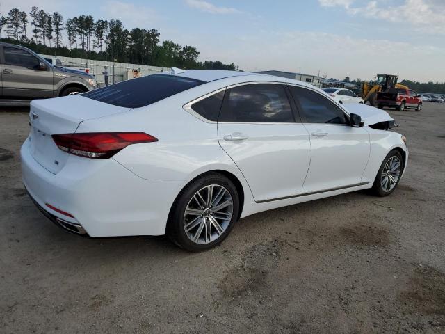 KMHGN4JE3JU242885 - 2018 GENESIS G80 BASE WHITE photo 3