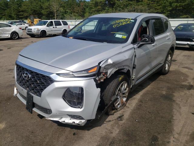 5NMS2CAD0KH052852 - 2019 HYUNDAI SANTA FE SE SILVER photo 2