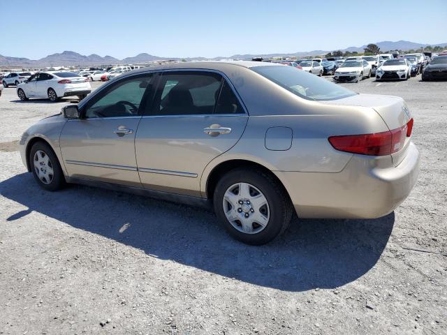 1HGCM56455A164758 - 2005 HONDA ACCORD LX BEIGE photo 2