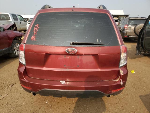 JF2SH6BC4AH908645 - 2010 SUBARU FORESTER XS Tünd qırmızı foto 6
