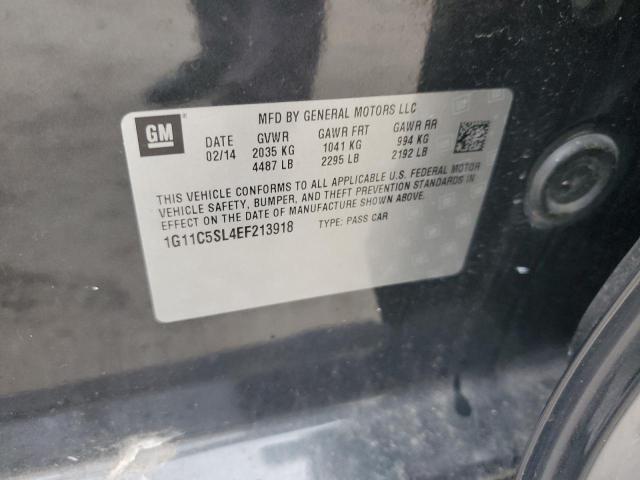 1G11C5SL4EF213918 - 2014 CHEVROLET MALIBU 1LT 石墨色 照片 13