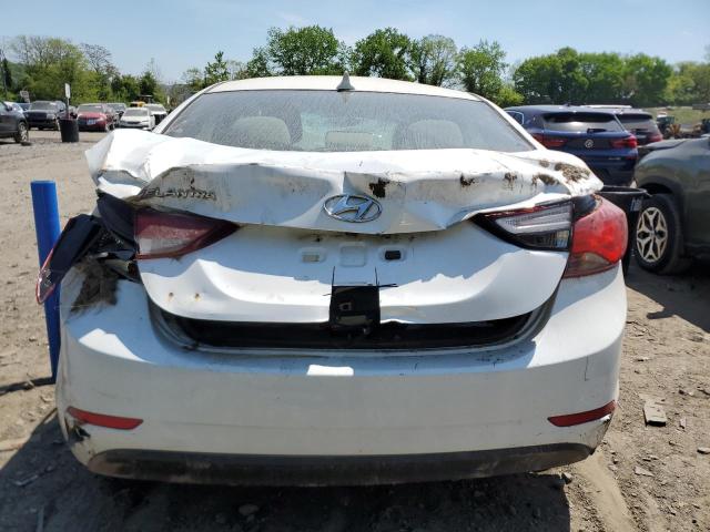 5NPDH4AE2FH569648 - 2015 HYUNDAI ELANTRA SE WHITE photo 6