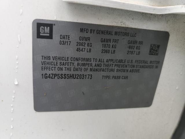 1G4ZP5SS5HU203173 - 2017 BUICK LACROSSE ESSENCE Ağ foto 12