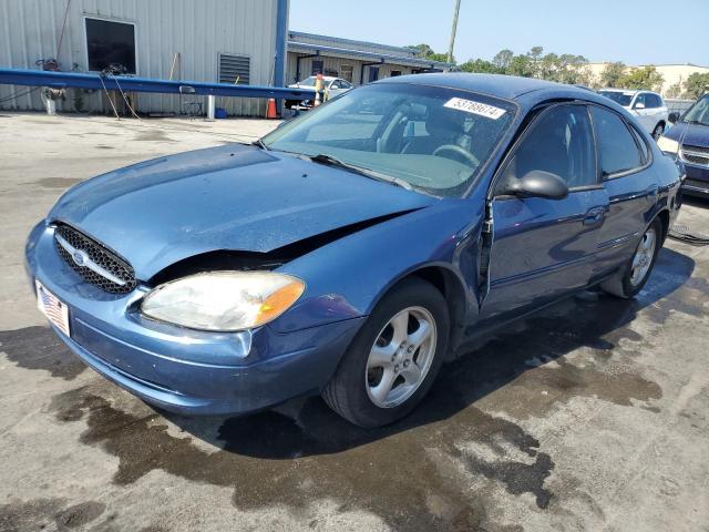 1FAFP53U42A105578 - 2002 FORD TAURUS SE BLUE photo 1