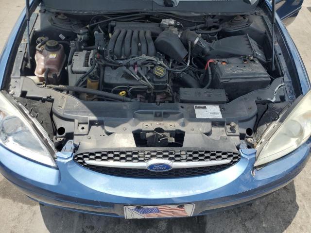 1FAFP53U42A105578 - 2002 FORD TAURUS SE BLUE photo 11