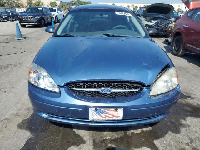 1FAFP53U42A105578 - 2002 FORD TAURUS SE BLUE photo 5