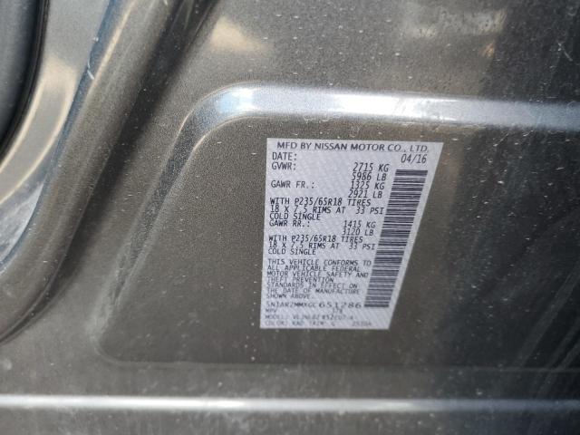 5N1AR2MMXGC651286 - 2016 NISSAN PATHFINDER S 石墨色 照片 13