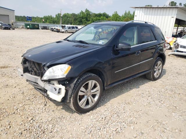 4JGBB8GB3BA715811 - 2011 MERCEDES-BENZ ML 350 4MATIC BLACK photo 1