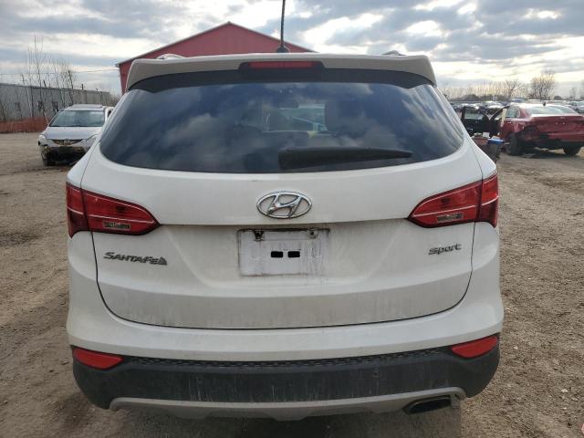 5XYZU3LB7EG134306 - 2014 HYUNDAI SANTA FE S WHITE photo 6