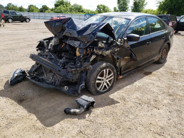 3VW2K7AJ1CM306478 - 2012 VOLKSWAGEN JETTA BASE BLACK photo 2