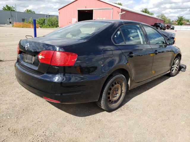 3VW2K7AJ1CM306478 - 2012 VOLKSWAGEN JETTA BASE BLACK photo 4