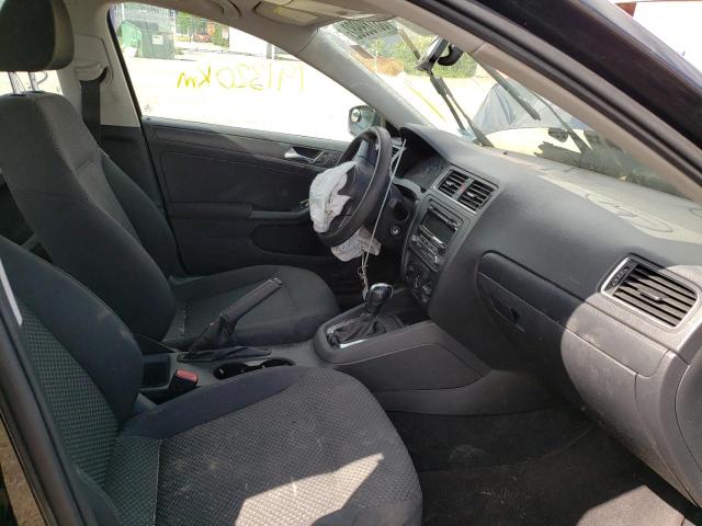 3VW2K7AJ1CM306478 - 2012 VOLKSWAGEN JETTA BASE BLACK photo 5