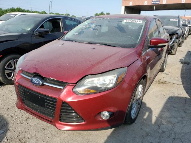 1FADP3J28EL228936 - 2014 FORD FOCUS TITANIUM BURGUNDY photo 1