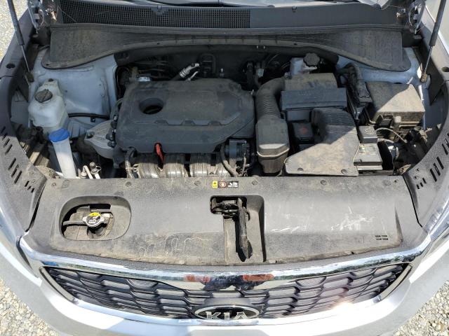 5XYPG4A30KG593981 - 2019 KIA SORENTO L SILVER photo 12