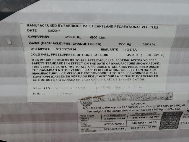 5SFPB222XHE321221 - 2017 HEART LAND PROWLER 双色 照片 10