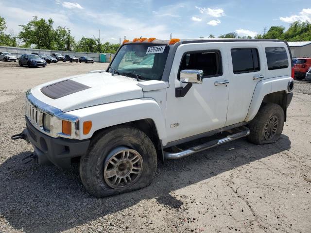 5GTDN13E178130471 - 2007 HUMMER H3 WHITE photo 1