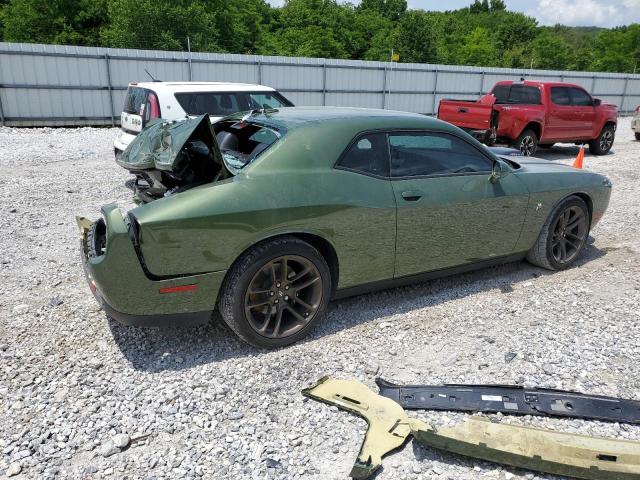 2C3CDZFJ6NH125274 - 2022 DODGE CHALLENGER R/T SCAT PACK GREEN photo 3