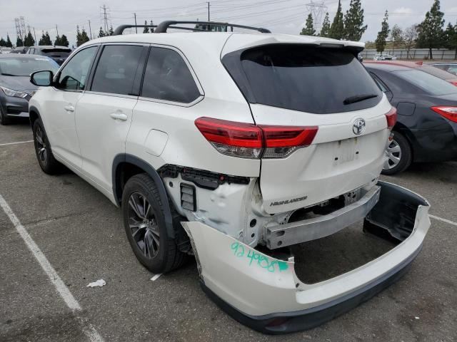 5TDZARFH1JS038065 - 2018 TOYOTA HIGHLANDER LE WHITE photo 2