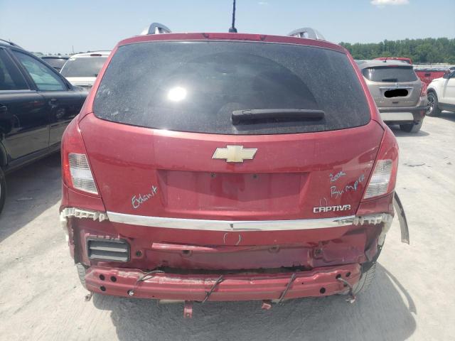 3GNAL3EK7ES646618 - 2014 CHEVROLET CAPTIVA LT RED photo 6