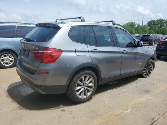 5UXWY3C52G0N86737 - 2016 BMW X3 XDRIVE28D SILVER photo 3