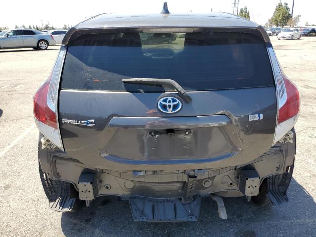 JTDKDTB36F1101052 - 2015 TOYOTA PRIUS C GRAY photo 6