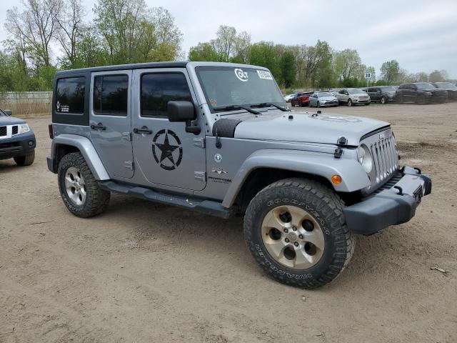 1C4HJWEG9JL801955 - 2018 JEEP WRANGLER U SAHARA SILVER photo 4