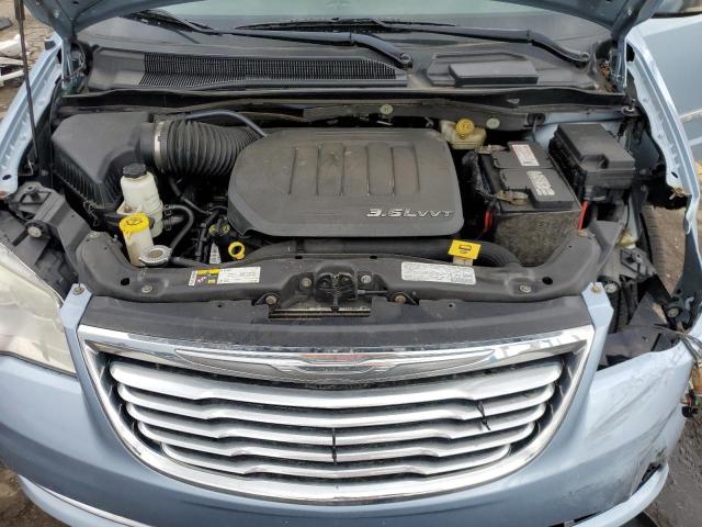 2C4RC1CG7DR665180 - 2013 CHRYSLER TOWN & COU TOURING L BLUE photo 12