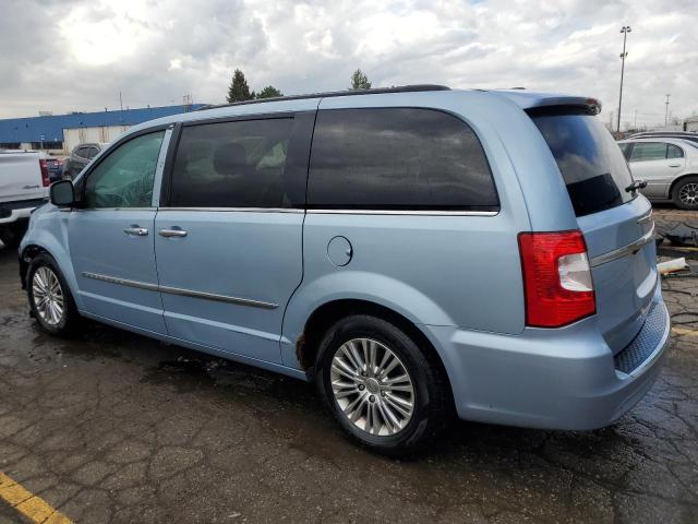 2C4RC1CG7DR665180 - 2013 CHRYSLER TOWN & COU TOURING L BLUE photo 2