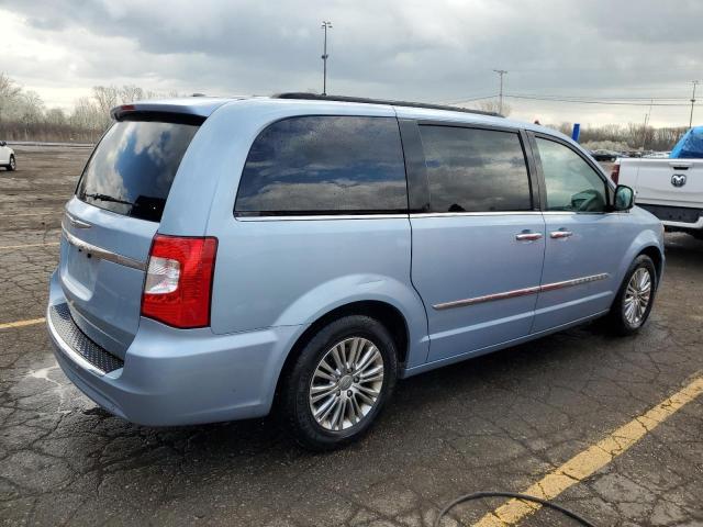 2C4RC1CG7DR665180 - 2013 CHRYSLER TOWN & COU TOURING L BLUE photo 3