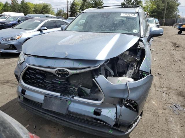 5TDHZRBH2NS189481 - 2022 TOYOTA HIGHLANDER XLE BLUE photo 5