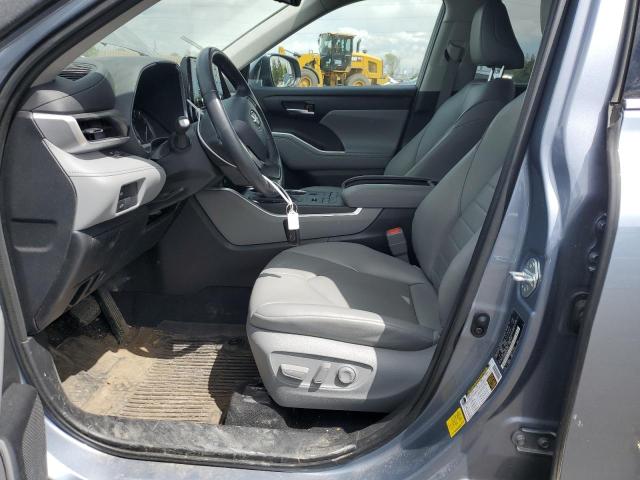5TDHZRBH2NS189481 - 2022 TOYOTA HIGHLANDER XLE BLUE photo 7