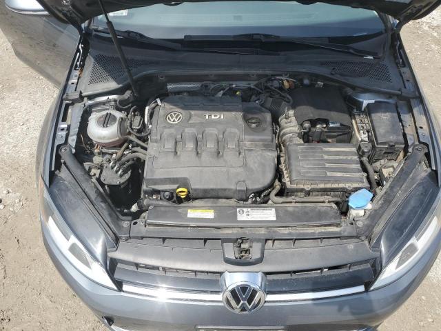 3VWCA7AU3FM515694 - 2015 VOLKSWAGEN GOLF SPORT TDI S GRAY photo 11