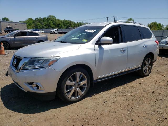 5N1AR2MM5EC649300 - 2014 NISSAN PATHFINDER S SILVER photo 1