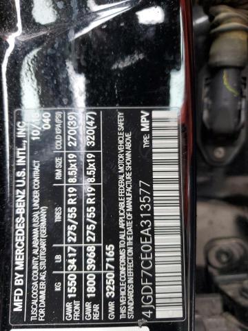 4JGDF7CE0EA313577 - 2014 MERCEDES-BENZ GL 450 4MATIC BLACK photo 13