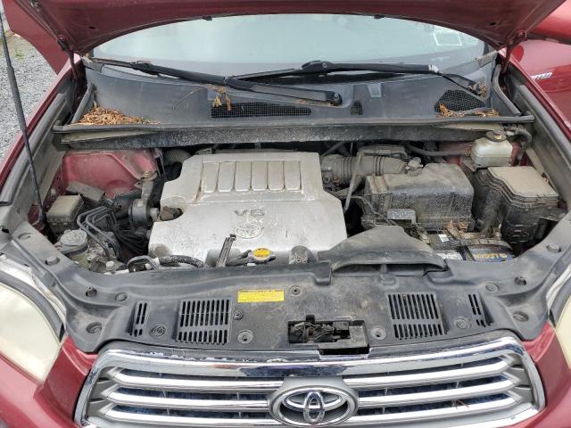 JTEDS42A082046609 - 2008 TOYOTA HIGHLANDER LIMITED RED photo 11