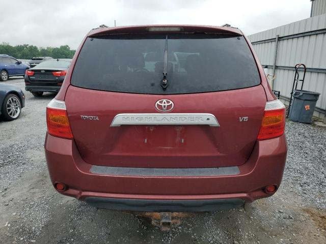 JTEDS42A082046609 - 2008 TOYOTA HIGHLANDER LIMITED RED photo 6