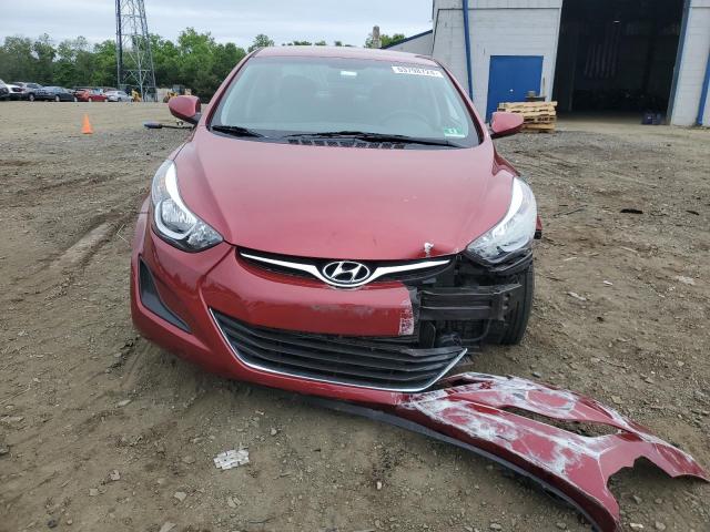 5NPDH4AE8EH544784 - 2014 HYUNDAI ELANTRA SE RED photo 5