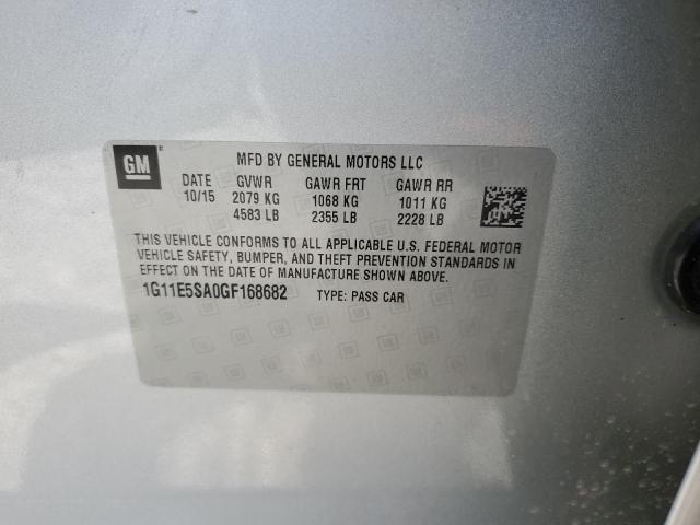 1G11E5SA0GF168682 - 2016 CHEVROLET MALIBU LIM LTZ SILVER photo 12