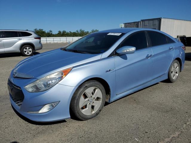 KMHEC4A44CA045510 - 2012 HYUNDAI SONATA HYBRID BLUE photo 1