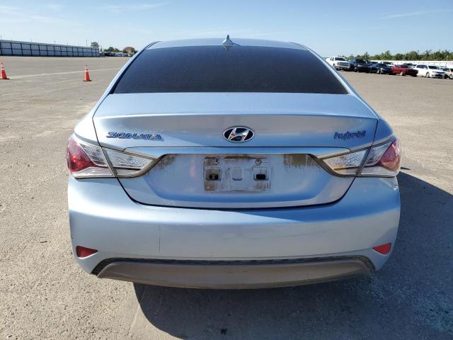 KMHEC4A44CA045510 - 2012 HYUNDAI SONATA HYBRID BLUE photo 6