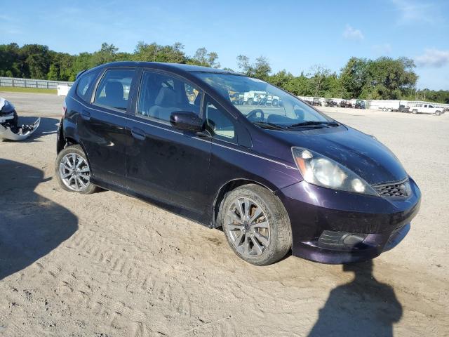 JHMGE8H5XDC062944 - 2013 HONDA FIT SPORT PURPLE photo 4