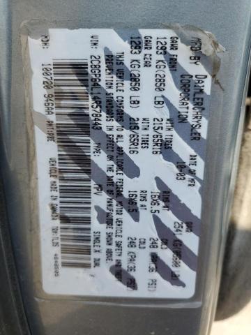 2C8GP64L14R578443 - 2004 CHRYSLER TOWN & COU LIMITED BLUE photo 14