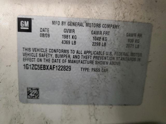 1G1ZC5EBXAF122829 - 2010 CHEVROLET MALIBU 1LT 米色 照片 12